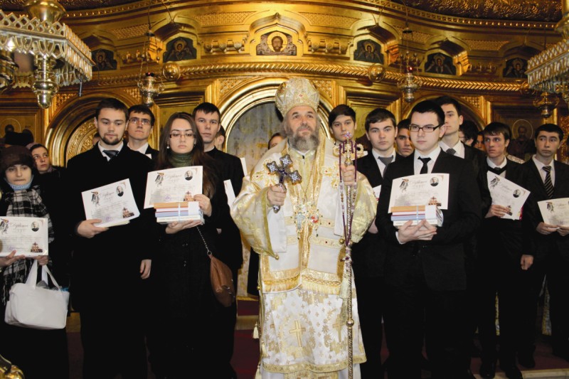 27 ianuarie 2013: Premierea reprezentanţilor eparhiei  la Concursul Naţional ,,Părintele Dumitru Stăniloae”