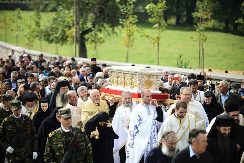 Aducerea moaştelor Sf. Constantin Brâncoveanu în Arhiepiscopia Râmnicului