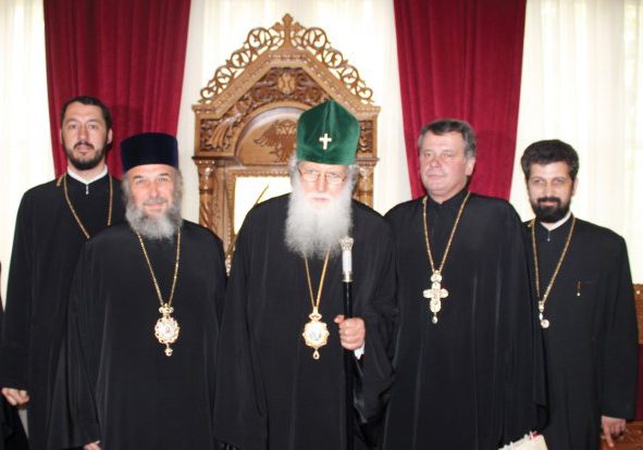 PF Neofit, Patriarhul Bisericii Ortodoxe Bulgare alături de delegaţia Bisericii Ortodoxe Române, la Reşedinţa Mitropoliei de Varna şi Velokopreslav